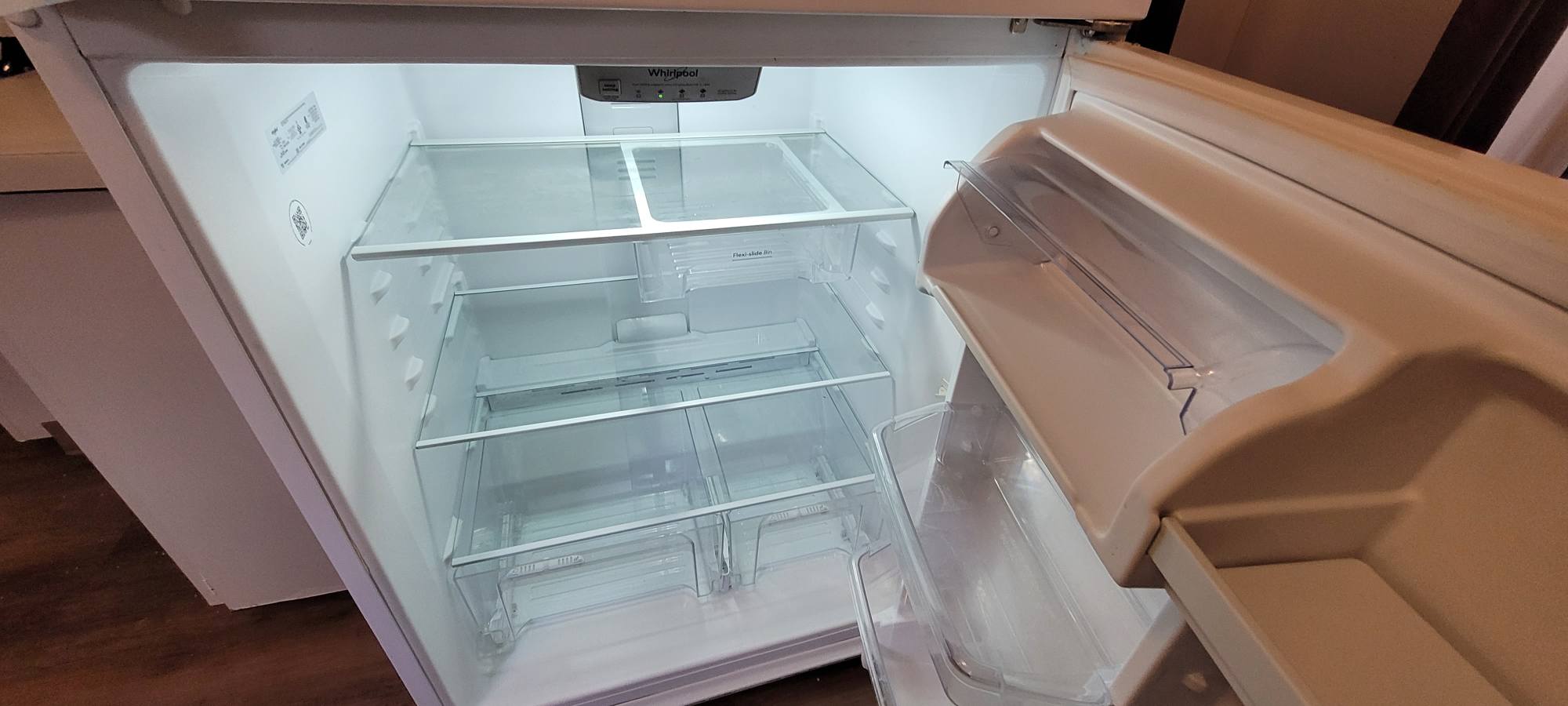 Dirty refrigerator before cleaning